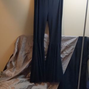 Dramatic bell bottom slacks